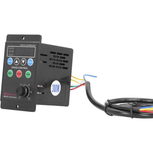 Motor Speed Controller Digital Display Single Phase Gear Reduction Motor Governor CW/CCW Speed Pinpoint Regulator AC 220V 250W