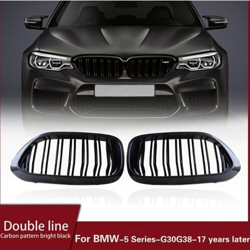 Car Front Bumper Kidney Grille Grill Fit For BMW New 5 Series G30 G38 525I 530I 540I 550I ABS Modified Part Accessories