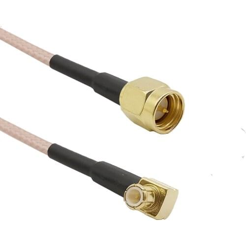 RF SMA Male Switch MCX Male Right Angle RG316 RF Pigtail Cable SMA Plug to MCX Plug Coaxial Cable Assembly