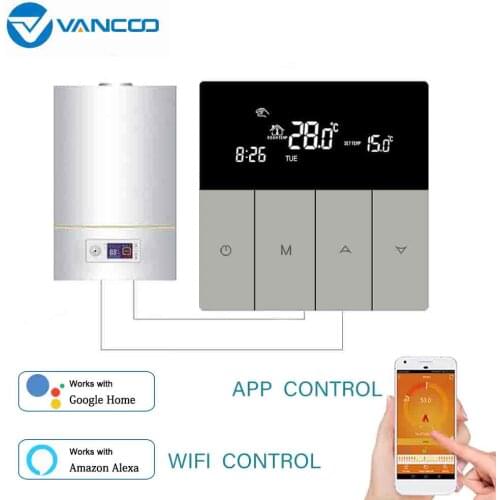 Vancoo Wifi Smart Thermostat 220V Gas Boiler Temperature Controller Warm Floor Thermoregulator Work with Alexa Google Home