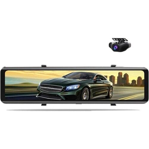4K Car DVR Video Recorder DashCam 12 inch 3840X2160P IMX415 WIFI Rearview Mirror GPS Track Auto Registrar Night Vision