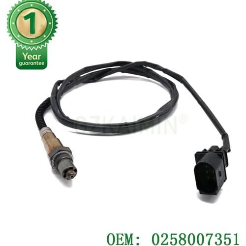 High quality Oxygen (O2) Sensor Lambda sensor 0258007351/0 258 007 351/0258007351/1K0998262D For Skoda forVW Jetta 1.8L-L4 99-05