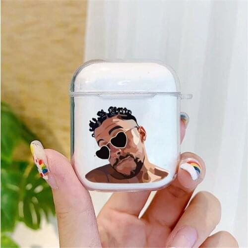 Yo Perreo Sola Bad Bunny Maluma Clear Silicone TPU Cover For Apple airpods 1 2 Case Wireless Earphone Cases For Air Pods 2 Coque