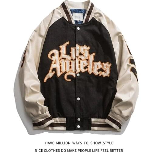 Nice national trend embroidery baseball uniform womens American retro jacket pu leather motorcycle uniform bomber jacket women