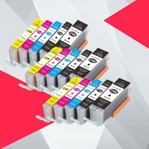 15PK PGI570 PGI-570 CLI-571 Compatible Cartridge For Canon PIXMA MG5750 MG5751 MG5752 MG5753 MG6850 MG6851 MG6852 printer