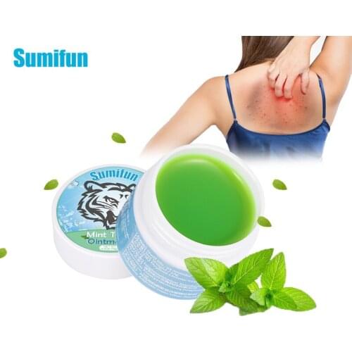 2/4pcs Sumifun Tiger Balm Cooling Oil Summer Refreshing Cream Mosquito Bites Anti Itch Plaster Headache Cold Treatment Ointment