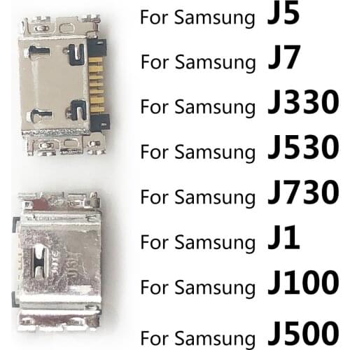 2Pcs For Samsung Galaxy J5 J7 J330 J530 J730 J1 J100 J500 USB Connector Socket Charging Port Tail Plug