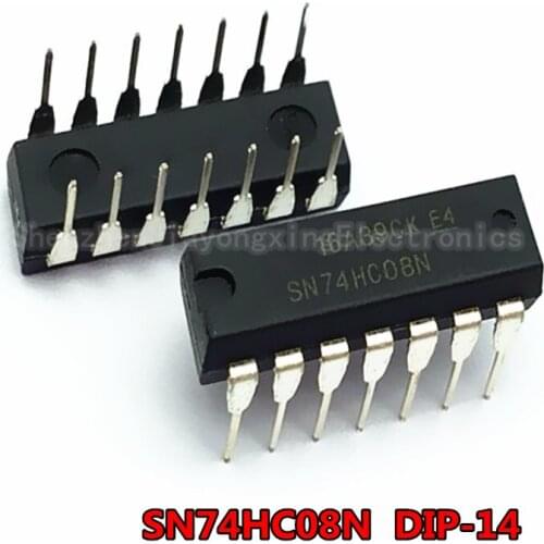 5pcs/lot SN74HC08N 74HC08N 74HC08 DIP-14 In Stock