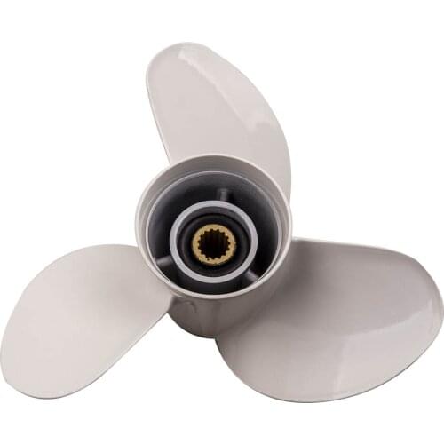 Aluminum Outboard Propeller 13 x19 For YAMAHA 13 x 19K Propeller Prop 60-140hp OUTBOARDS 3 Blade