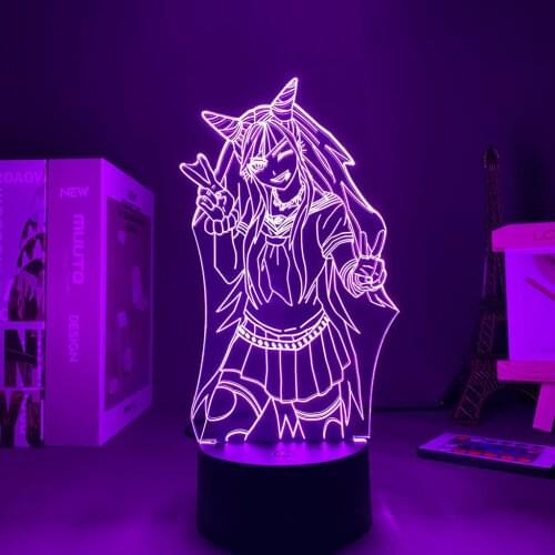 Anime 3D Lamp Danganronpa Ibuki Mioda Led Night Light Lamp for Bedroom Decor Kids Gift