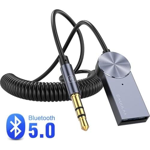 Hands-free call car bluetooth receiver multi-function AUX car bluetooth 5.0 receiver 3.5mm jack audio music transmitter MP3