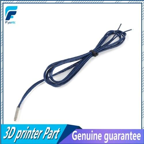 5pcs For 3D Printer E3D Volcano/ V6 Heater Block PT1000 Probe 4mm * 30mm RTD 1m Wire Platinum Thermal Resistance Sensor