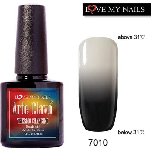 Arte Clavo 48 Colors Professional UV Gel Nails Soak Off Kit Temperature Change Gel Polish Nail Gel Lacquer 10ml