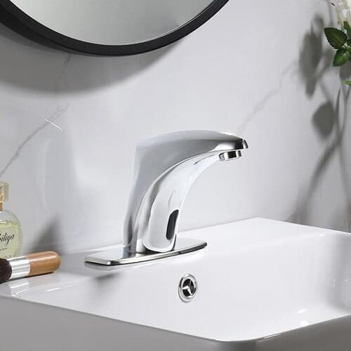 Chrome Plated Automatic Sensor Tap Faucet Adapter Water Saver Device