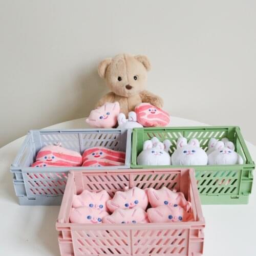 Ins Korea Simulation Pork Belly White Rabbit Shell Portable Cute Pet Toy Pet Voice Toy Cat Puppy Chew Interactive Toys