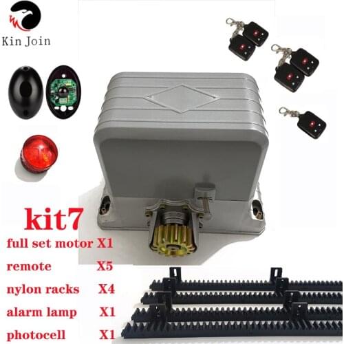 KinJoin Heavy Automatic Sliding Gate Operator Of AC Motor As Door Closer Gate Motor Engine/Sensor,3-Button Key,Lamp, Optional