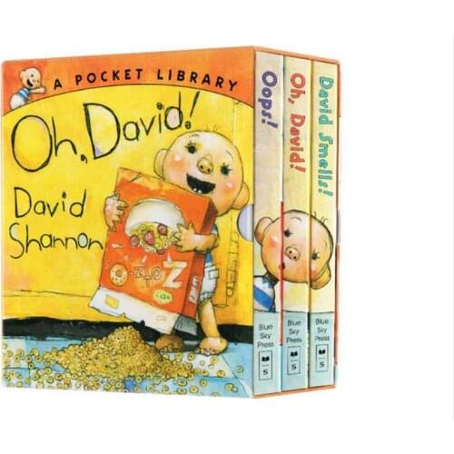 2-6 years old 3 book/set oops Oh David smells No David,David Gets in Trouble English Cognitive Picture Book Story Book