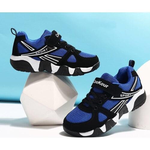 2020 Autumn Children Sports Shoes Boys Breathable Running Sneakers Kids Outside Travelling Leather Shoes Size 28 to Size 41