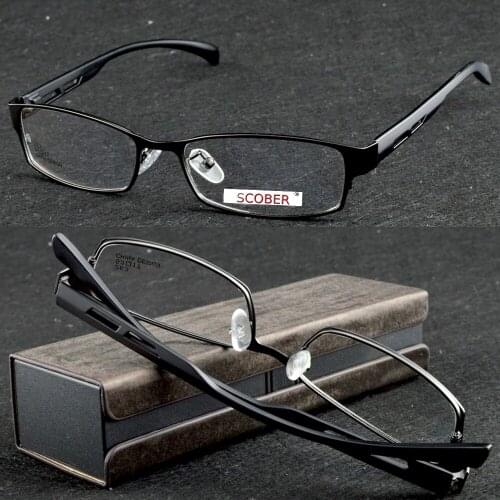 Leesbril Magnetic Reading Glasses = Scober Full-rim Alloy Commercial Coated Lenses Reading Glasses +1 +1.5 +2 +2.5 +3 +3.5 +4