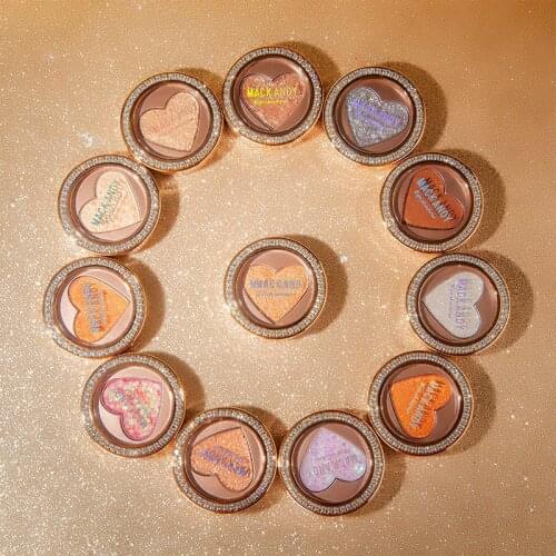 Make-up Love Bright Diamond Monochrome Beginner Pearl Matte Sequin Earth-colored Eye Shadow Glitter Eyeshadow