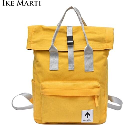 IKE MARTI Fashion Women Backpack Laptop Large Capacity Female Backpacks Brand School Travel Bag Shoulder Hand Bags Backpack