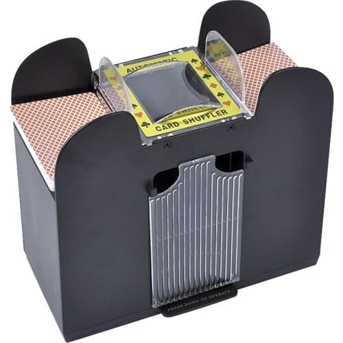 Board Game Poker Playing Cards Wooden Electric Automatic Playing Card Shuffler For Poker deck shuffler Games happy party