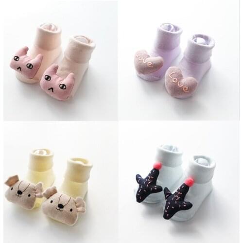 Baby socks rubber anti slip floor cartoon kids Socks Warm Newborn Cotton Boys Girls Cute Toddler Socks Non-slip Floor Socks