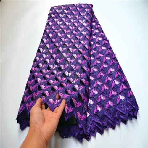 New Sequins African Organza Lace Fabric 2020 High Quality Sequins Nigerian Tulle Lace Fabric French Net Lace Fabric OLP-243