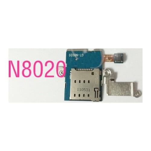 New For Samsung Galaxy N8020 Sim Card Reader Holder Tray Slot Socket Flex Cable