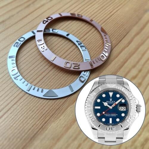 Aluminium alloy bezel for Rolex Yacht-Master 40mm automatic watch 116621 116622 126622