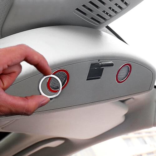 Car-styling Interior Rear View Mirror Light Trim Chrome Sequin for Mercedes Benz W203 W211 W212 A B C E CLA GLA GLK ML GL Class