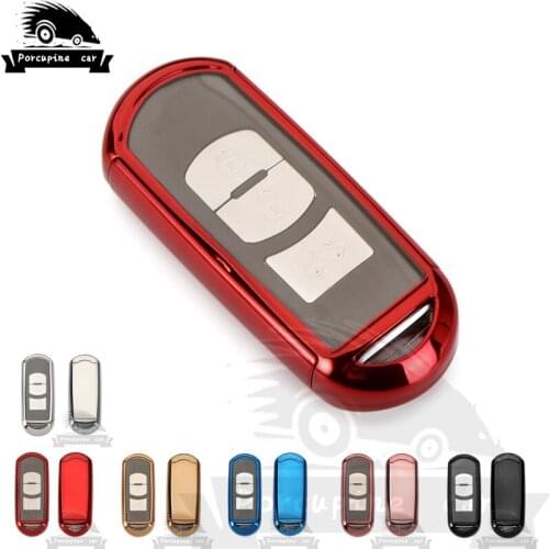 TPU Car Remote Key Case Cover For Mazda 2 3 6 CX-7 CX-9 CX5 CX5 Atenza Axela 2015 2016 2017 Smart 2/3 buttons