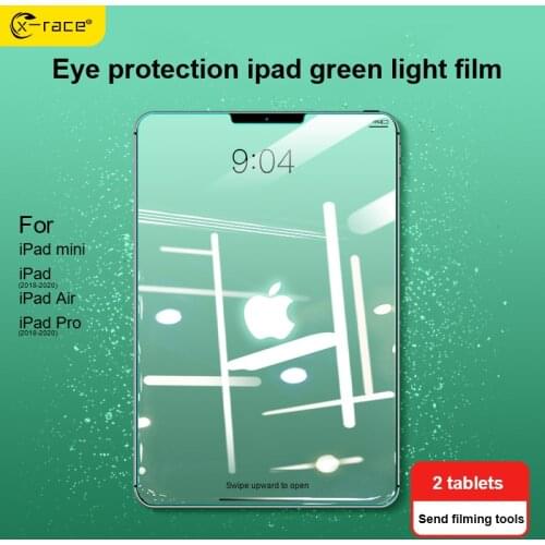 X-Race iPad Screen Protector Green Eye Protector for iPad Pro 11 Air 4 iPad 10.2 2019 2020 iPad Mini Air 5 4 3 2 1 Glass film