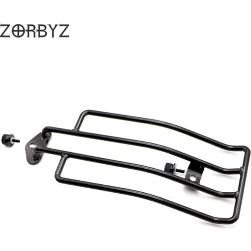 ZORBYZ Motorcycle 1 Set Black Rear Solo Seat Luggage Rack Carrier With Seat Bolt For Harley Sportster XL 883 1200 1985-2003