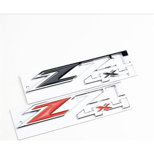 1PC Z71 4X4 Chrome Black Red Chrome Letter For Car Body 3D Badge Auto Parts Emblem Sticker Decal