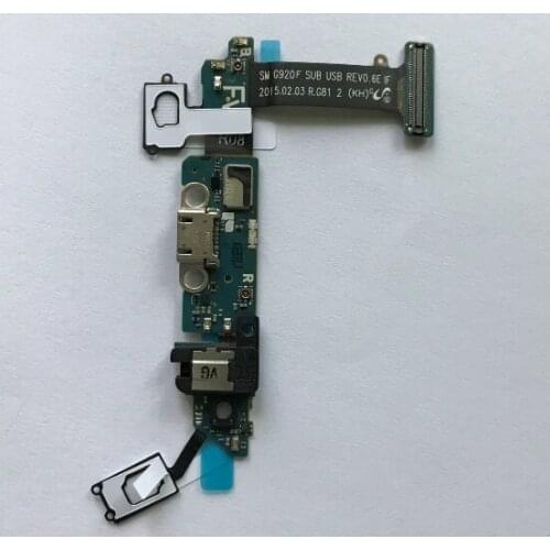10pcs Charging Flex Cable for SamSung Galaxy S6 G920F G920A G920T G920V G920i G9200 USB Port Dock Connector Parts