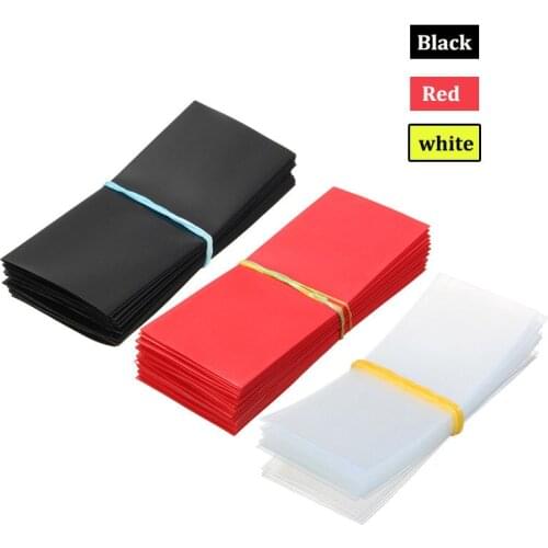 20PCS Li-ion 18650 Battery Wrap PVC Heat Shrink Tubing Precut 7 Color Choice Size 30*76mm Battery Film Tape Battery Cover