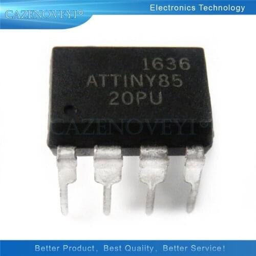 2pcs/lot ATTINY85-20PU DIP-8 ATTINY85 DIP8 85-20PU ATTINY85-20 DIP new and original In Stock