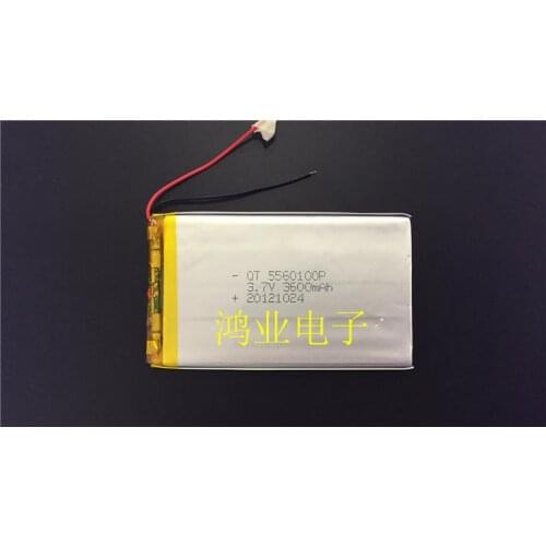 3.7V polymer lithium battery 5560100P 7 inch still Iraq N77 Tablet PC C700SP, etc. Rechargeable Li-ion Cell