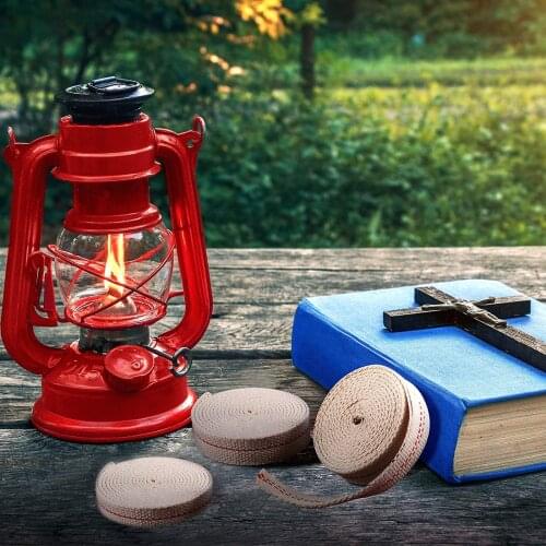 3 Rolls 2M Strong Flat Cotton Wick Core For Kerosene Burner Stove Lighting Oil Lantern Oil Lamp Wick Roll Making DIY Accessory