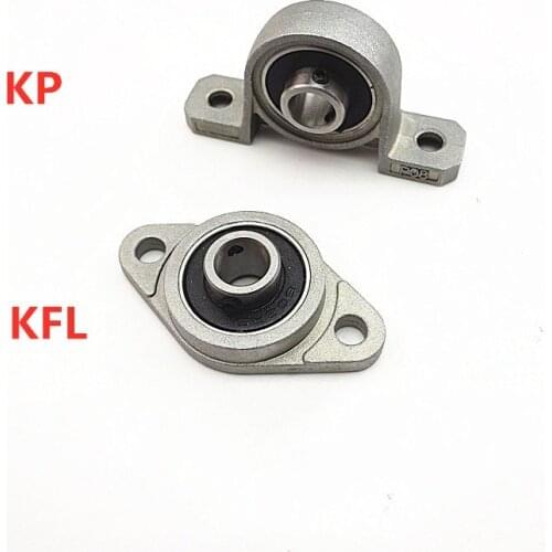 4pcs Kp08 Kfl08 Kfl000 Kp Bearing Insert Shaft Support Spherical Roller Zinc Alloy Mounted Bearings Pillow Block Housing