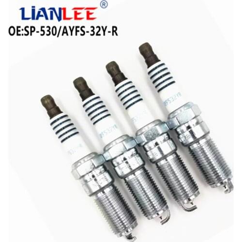High Quality 4Pcs/lot SPARK PLUGS For FORD MOTORCRAFT SP-530 SP530 AYFS32YR AYFS-32Y-R