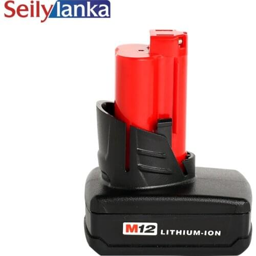For Milwaukee Mil 12V 5000mAh power tool battery 48-11-2401,48-11-2402,C12 B,C12 BX,M12