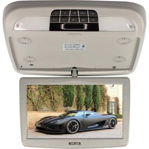 10 Inch LCD Car Monitor Flip Down TFT Roof Monitors DC 12V Automobile Roof Mount Monitors With MP5 Player