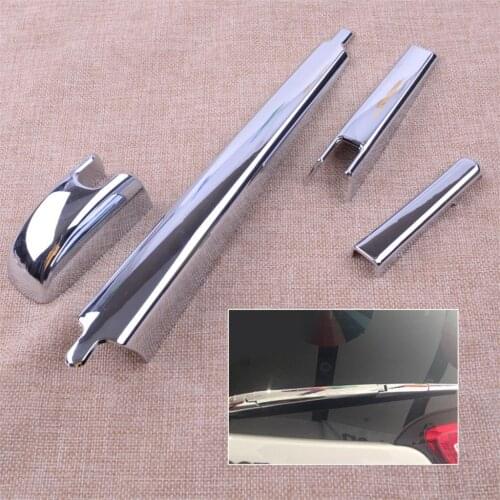 CITALL 4pcs Car Chrome Rear Window Windscreen Rain Wiper Arm Blade Cover Trim For Jeep Cherokee KL 2014 2015 2016 2017 2018 2019