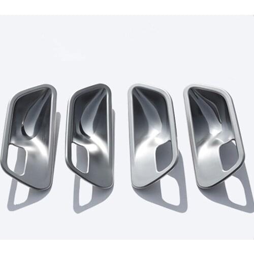 Carbon Fiber Color Inner Door Bowl Decoration Cover Trim For BMW 3 4 series F30 F34 3GT 2013-18 Interior Door Handle Frame