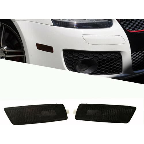 For 06-09 VW MK5 RABBIT/GTI/JETTA Front Bumper Side Marker Light - Crystal Smoke