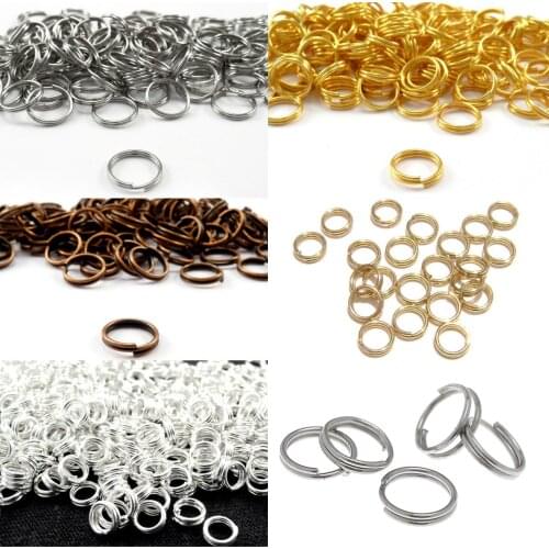 3000pcs mix color size 4mm-10mm Double Loop Jumprings Split Jump Rings Connectors Findings
