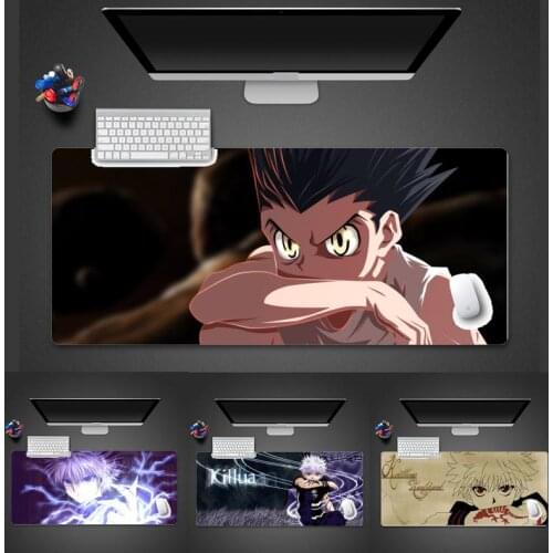 Hunter x hunter anime laptop Gaming mouse pad Desk Table Protect Office Work Mouse Mat pad X XL XXL Non-slip Cushion
