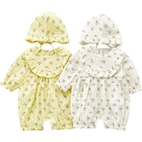 Baby Girl Spring and Autumn Baby Floral Romper 2020 Autumn Baby Bodysuit New Baby Jumpsuit Long Sleeve Outfits Baby Girl Clothes